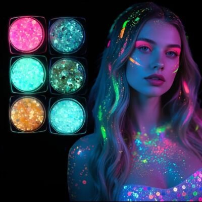 Glow Chunky Glitter Gel — 6 Pots